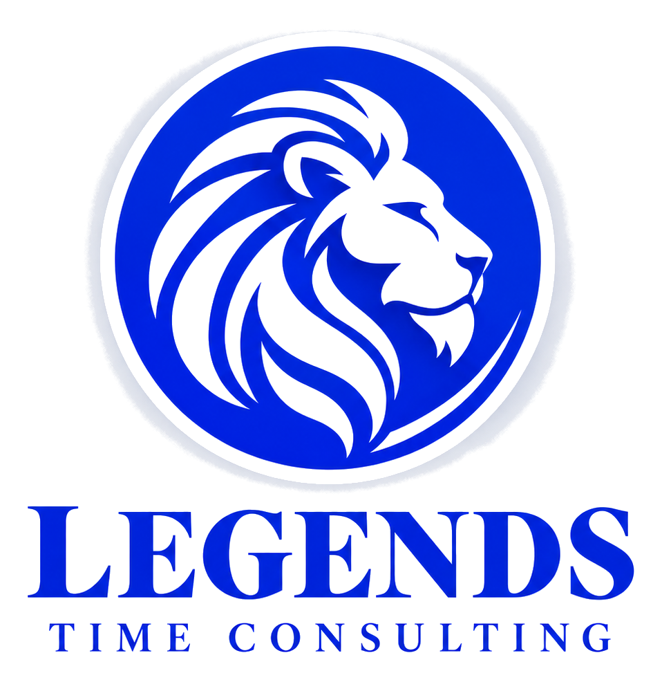 Legends Time Consulting lion branding